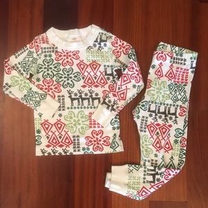 Hanna Anderson Christmas themed pj set